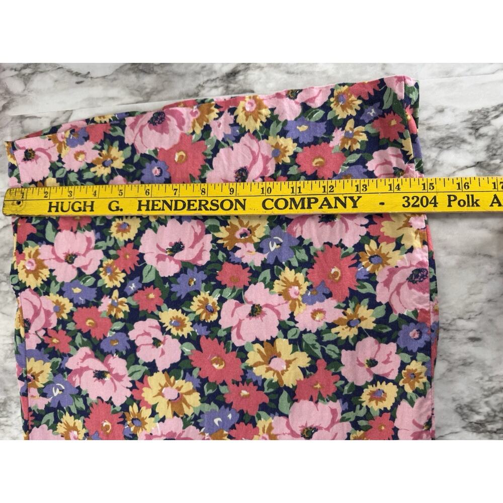 Fritzi California Rayon Floral Romper Jumpsuit M Pleated Wide Leg V Neck Long - Picture 8 of 11
